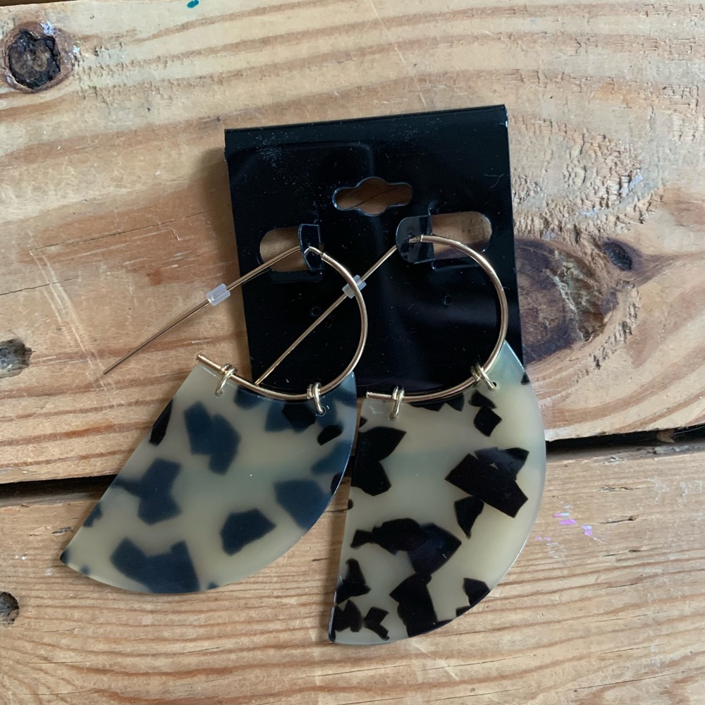 ASOS Tortoiseshell Pull Through Earrings